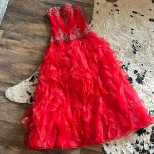 Alfred Angelo Red Ballroom Dress Size 8
